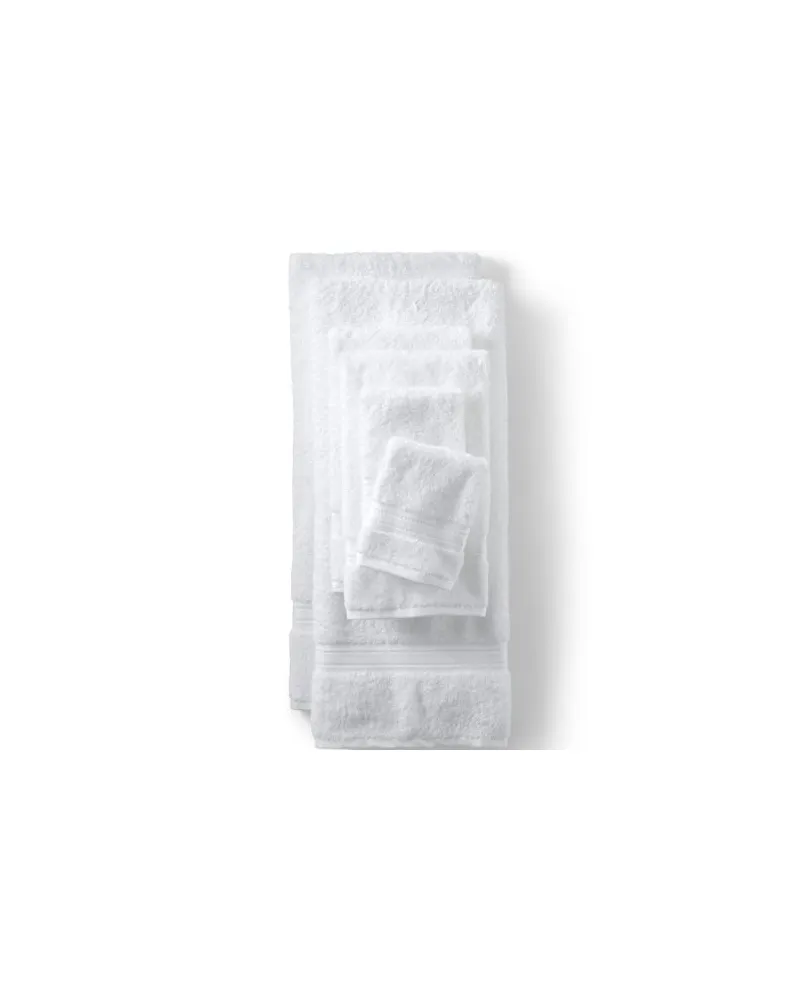 Lands' End Supima Handtuch-Set, Damen, Größe:null regular, Weiß, Baumwolle, by Weiß