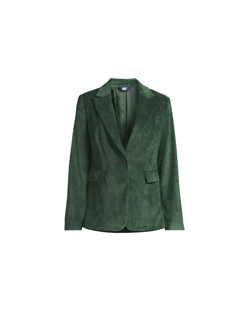 Lands' End Cordblazer, Damen, Größe regular, Grün, by Grün