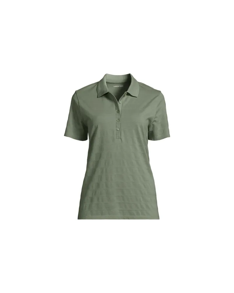 Lands' End Piqué-Poloshirt, Damen, Größe:44-46 petite, Grün, Baumwolle, by Grün