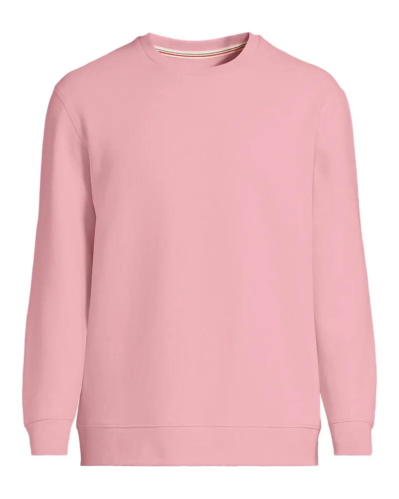 Lands' End Rundhals-Sweatshirt SERIOUS SWEATS, Herren, Größe regular, Rot, Baumwoll-Mischung/Polyester-Mischung, by Rot