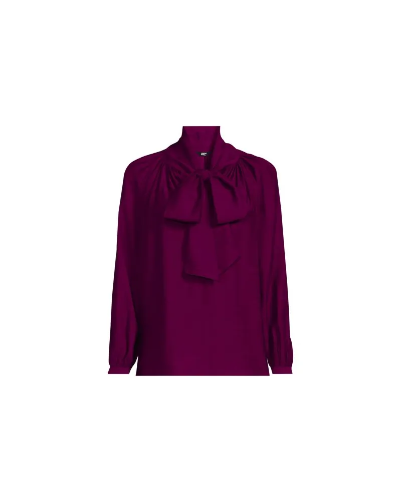 Lands' End Schluppenbluse, Damen, Größe:32-34 regular, Lila, Polyester/Viskose, by Lila