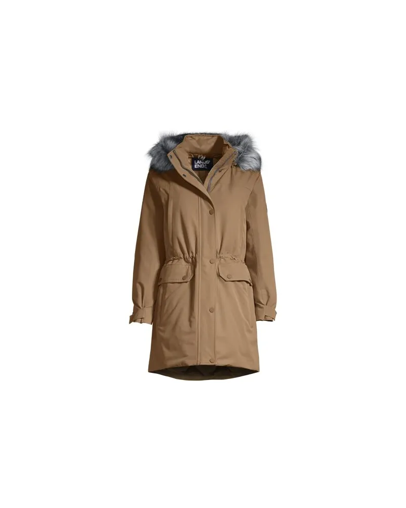 Lands' End Expeditions-Daunenparka, Damen, Größe plus, Beige, Polyester, by Beige