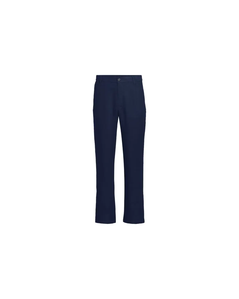Lands' End Leinenhose, Herren, Größe regular, Blau, Leinen, by Blau