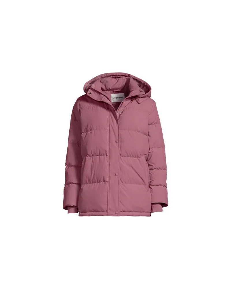 Lands' End Wasserabweisende Daunenjacke, Damen, Größe regular, Pink, Nylon, by Pink