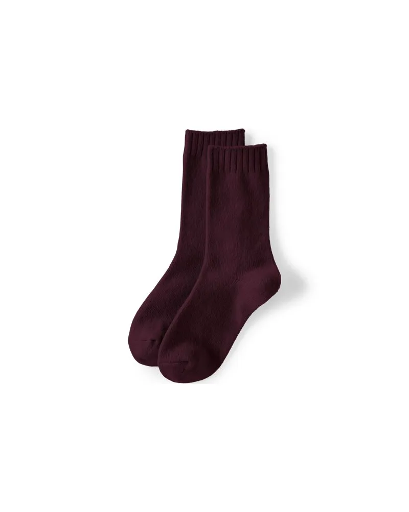 Lands' End CashTouch Socken, Damen, Größe:null regular, Rot, by Rot