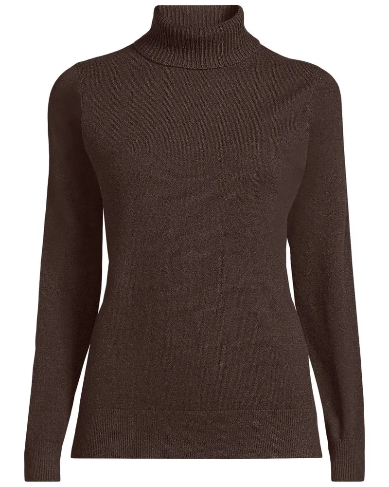 Lands' End Rollkragen-Pullover aus Kaschmir, Damen, Größe plus, Braun, Kaschmir, by Braun