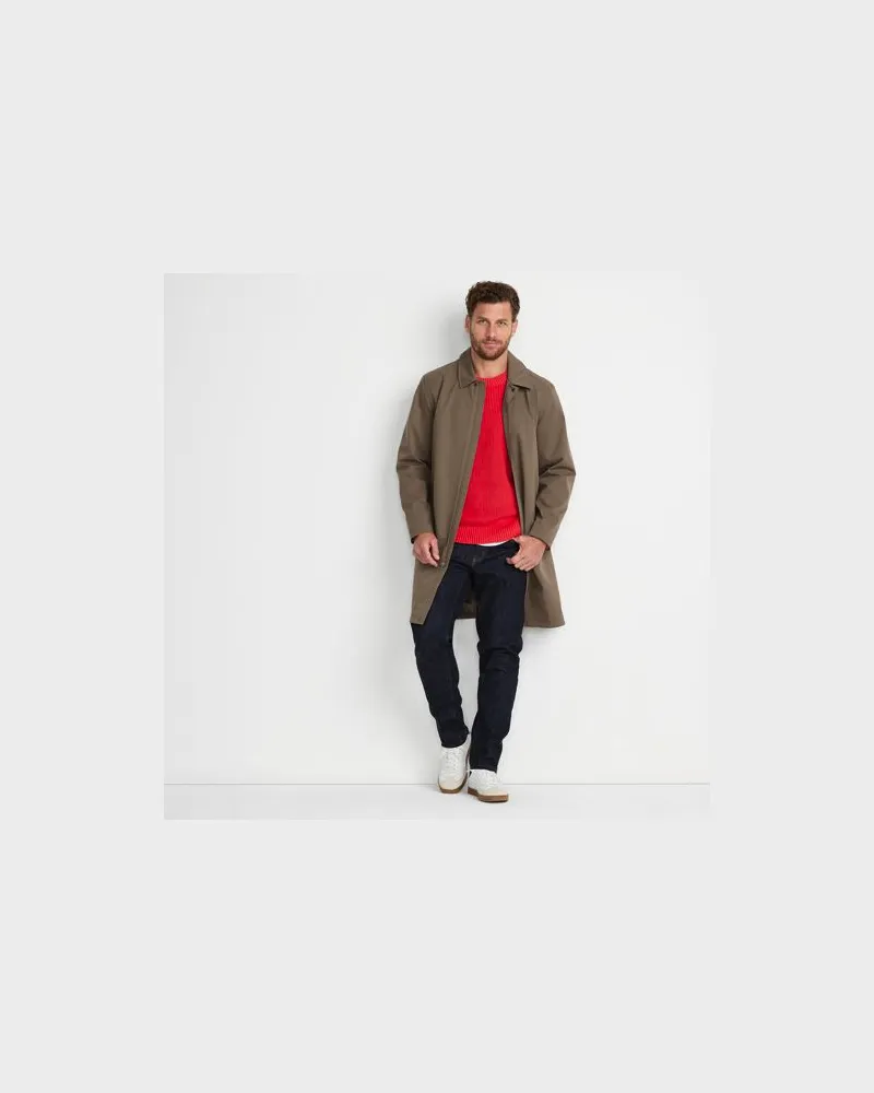Lands' End Wasserdichter Regenmantel, Herren, Größe:56-58 regular, Beige, Polyester, by Beige