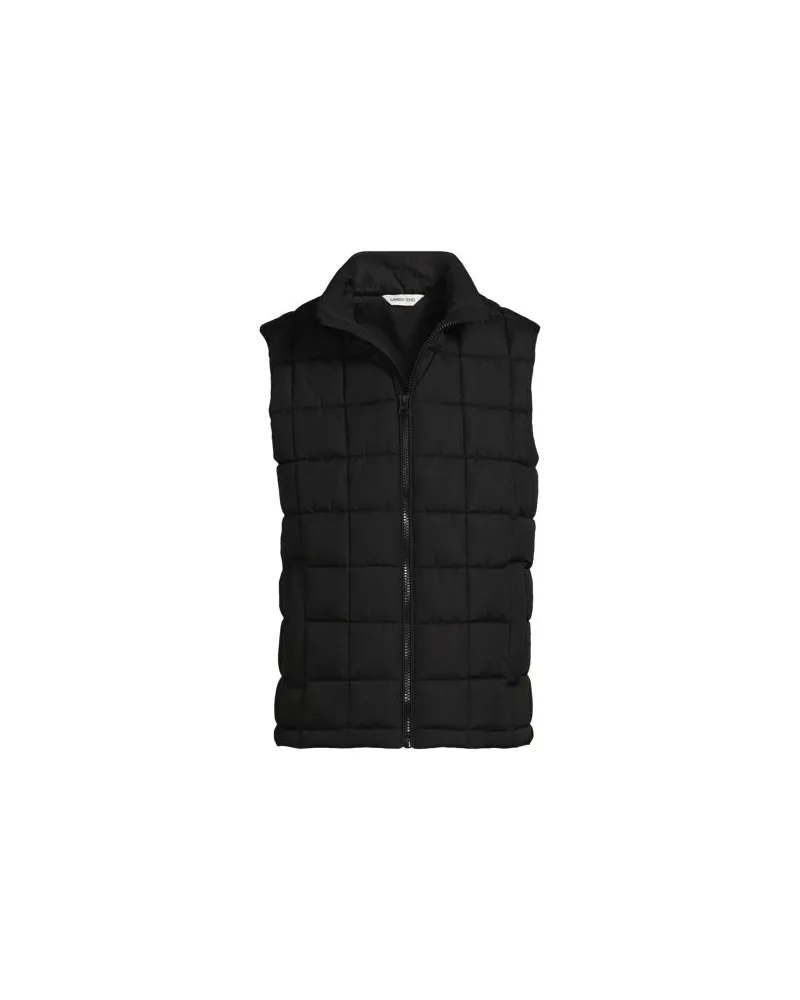 Lands' End Steppweste FeatherFree, Herren, Größe:52-54 regular, Schwarz, by Schwarz