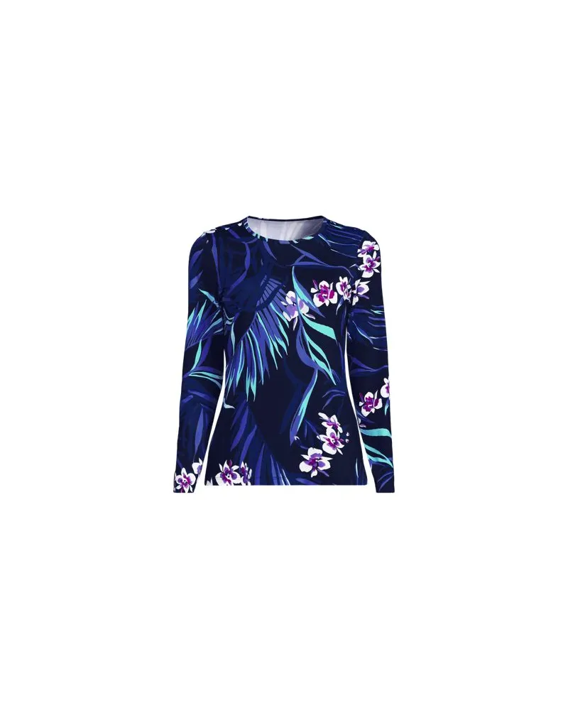 Lands' End Badeshirt, Damen, Größe regular, Blau, Nylon-Mischung, by Blau