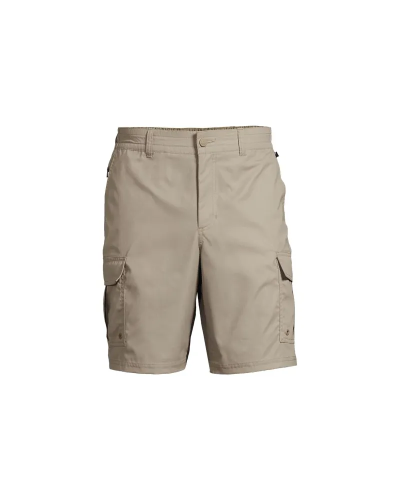 Lands' End Schnelltrocknende Cargo-Shorts, Herren, Größe:56-58 regular, Beige, Polyester-Mischung, by Beige