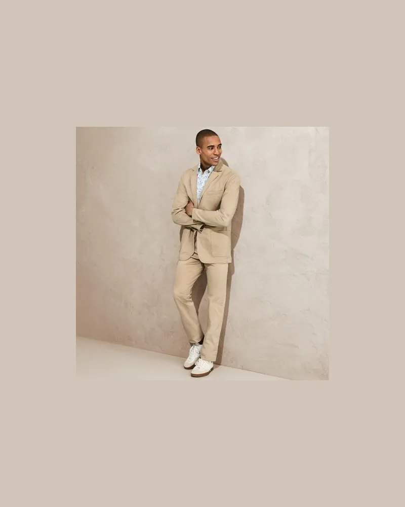Lands' End Ultimativ-Chino in Wunschlänge, Straight Fit, Herren, Größe:60 regular, Beige, Baumwolle/Elasthan/Polyester, by Beige