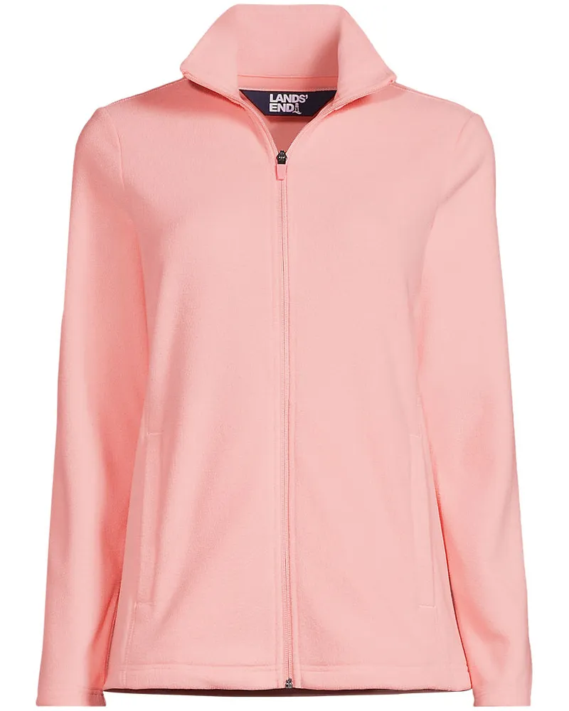 Lands' End Anyweather Fleece-Jacke, Damen, Größe regular, Pink, Polyester, by Pink