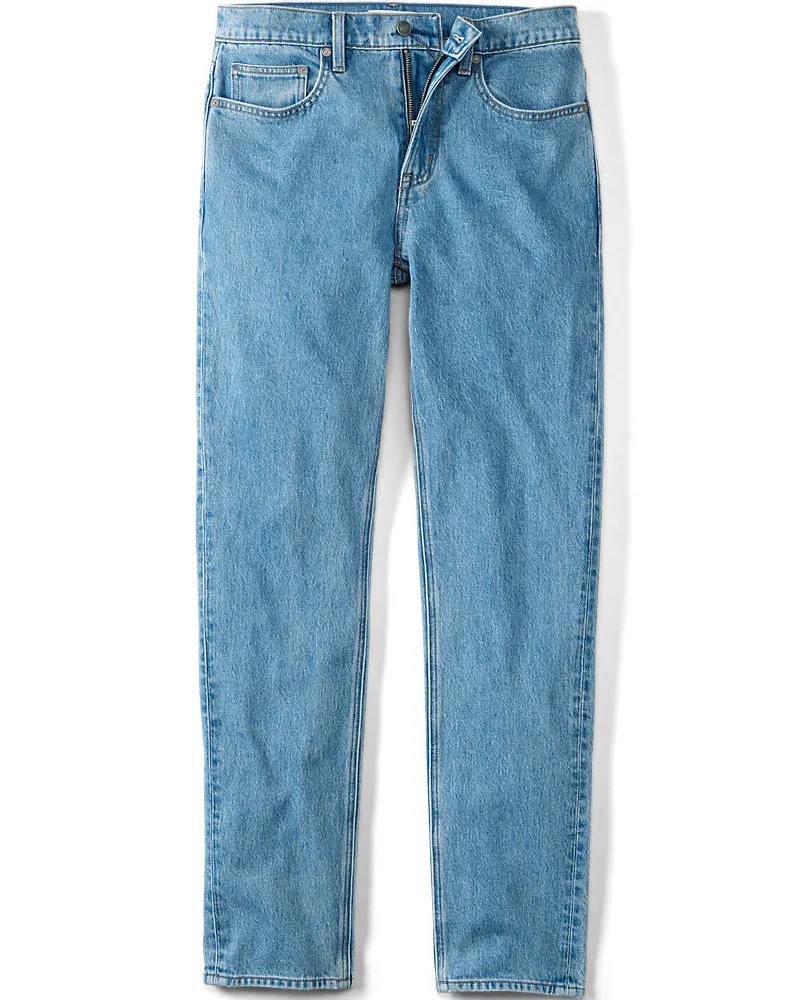 Lands' End Stretch-Denim Jeans, Slim Fit, Herren, Größe regular, Blau, Baumwoll-Mischung, by Blau