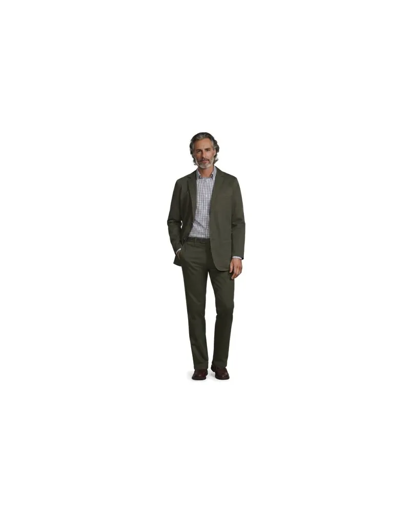 Lands' End Ultimativ-Sakko, Herren, Größe regular, Grün, Baumwoll-Mischung/Polyester-Mischung, by Grün
