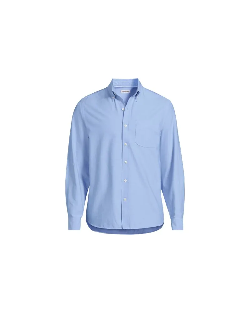 Lands' End Oxfordhemd Sail Rigger, Herren, Größe:56-58 regular, Blau, Baumwolle, by Blau