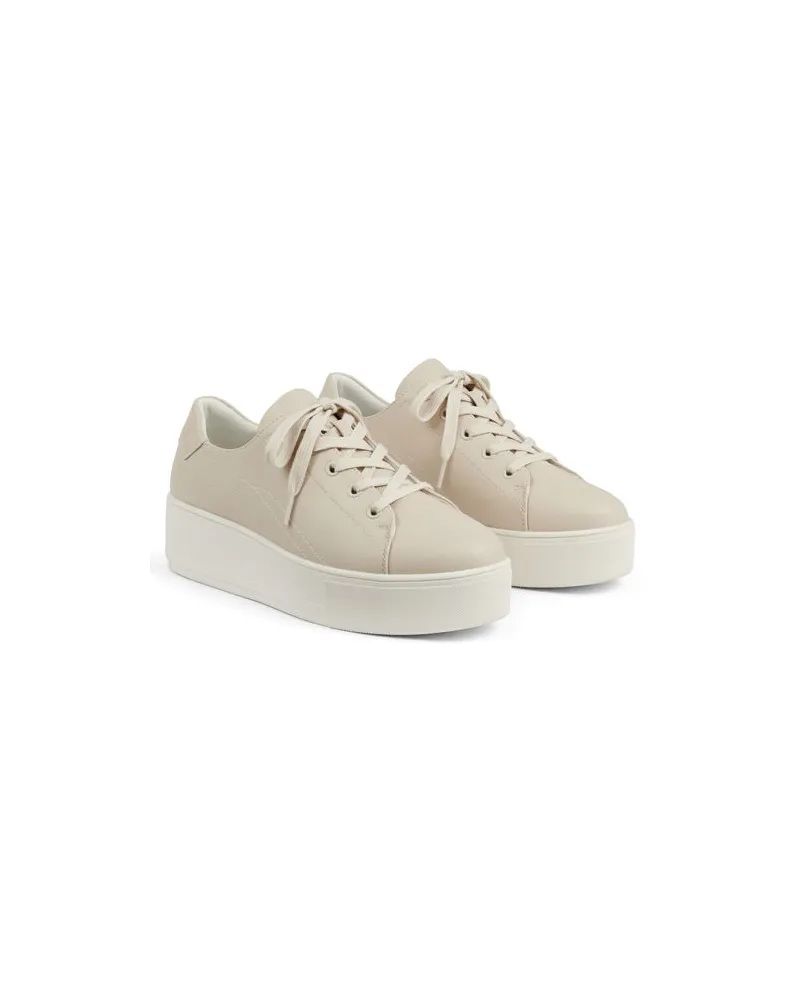 Lands' End Plateau-Sneaker, Damen, Größe regular, Weiß, Synthetic-blend, by Weiß