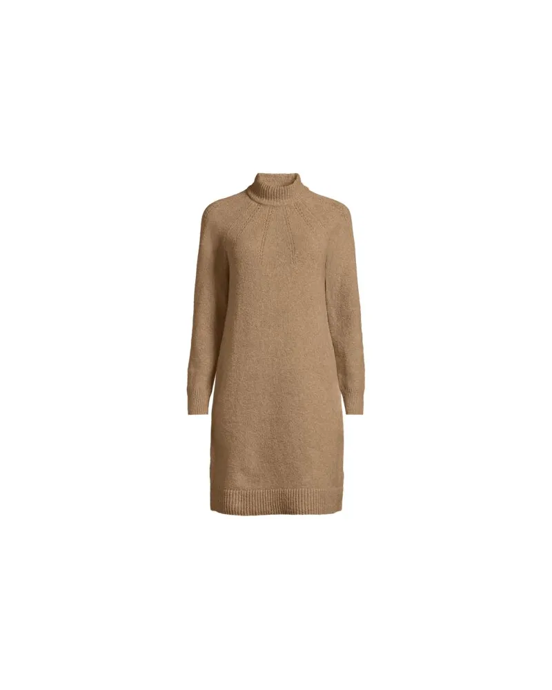 Lands' End Bouclé-Kleid, Damen, Größe:44-46 regular, Braun, Baumwoll-Mischung/Woll-Mischung/Nylon-Mischung, by Braun