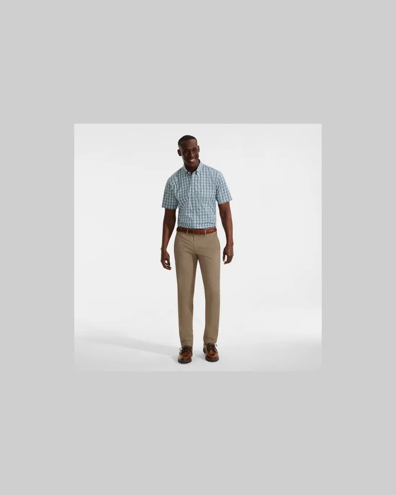 Lands' End Slim Fit Chinohose TRAVEL, Herren, Größe regular, Beige, by Beige