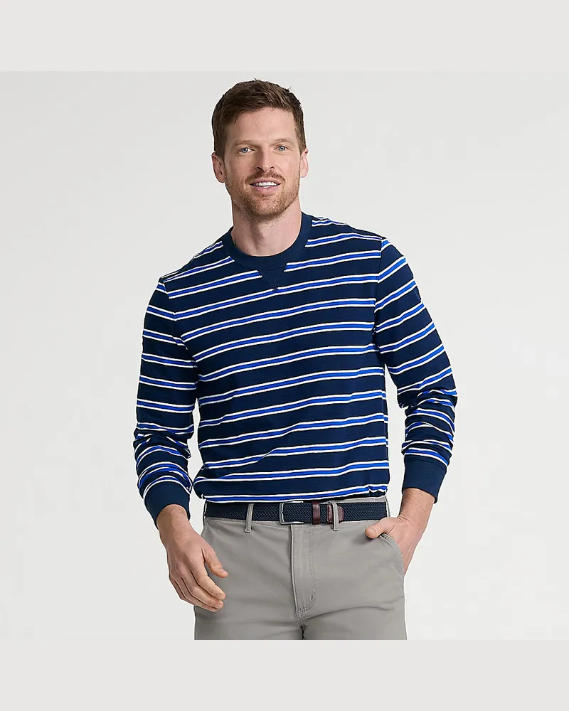 Lands' End Flammgarn-Shirt aus reiner Baumwolle, Herren, Größe regular, Blau, Baumwolle, by Blau