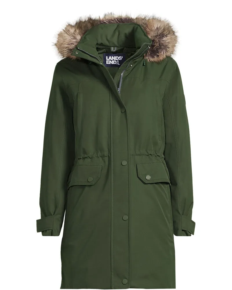 Lands' End Expeditions-Daunenparka, Damen, Größe plus, Grün, Polyester, by Grün
