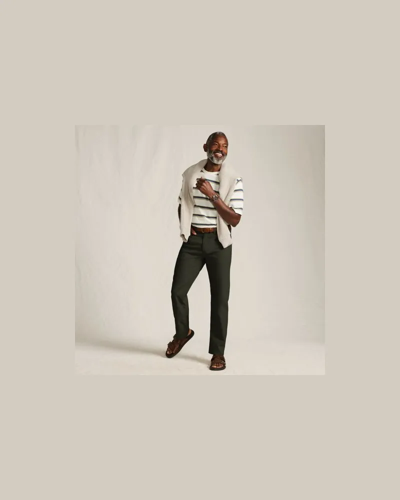 Lands' End Classic Fit Cordhose, Herren, Größe regular, Braun, Elasthan/Baumwoll-Mischung, by Braun