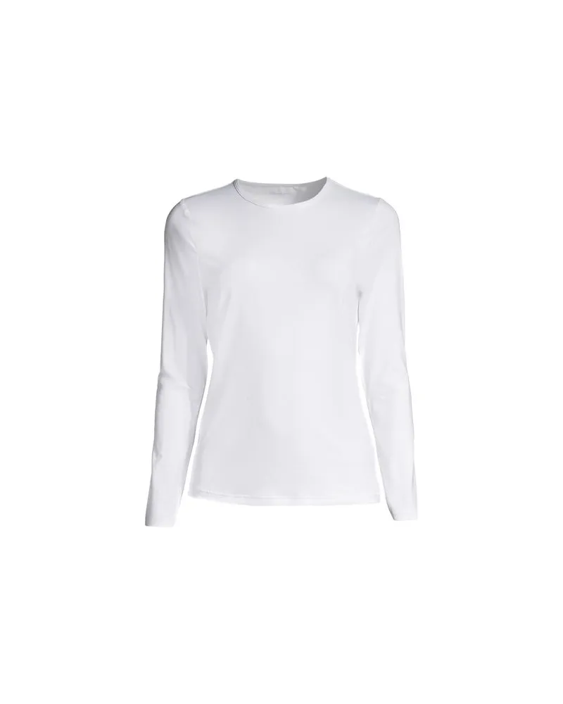 Lands' End Badeshirt, Damen, Größe regular, Weiß, Nylon-Mischung, by Weiß