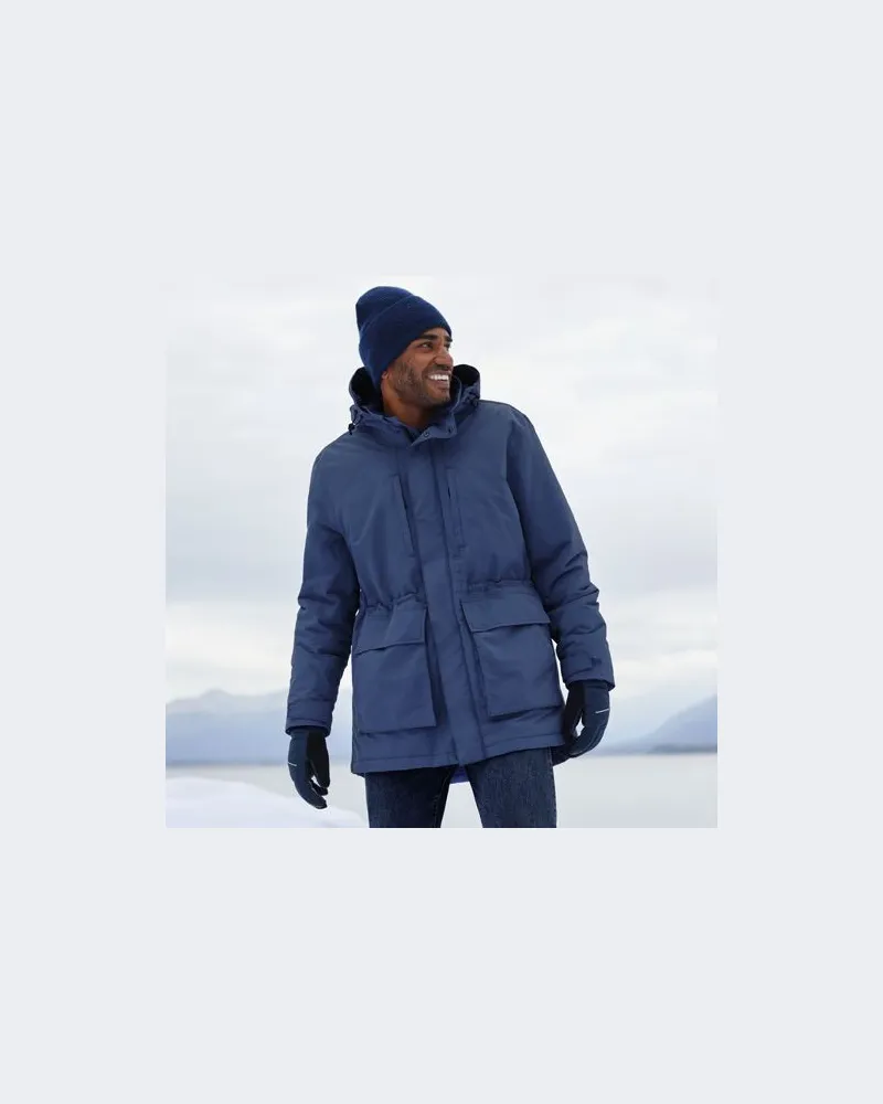Lands' End Wasserdichter, isolierter Squall-Parka, Herren, Größe:56-58 regular, Blau, Nylon, by Blau
