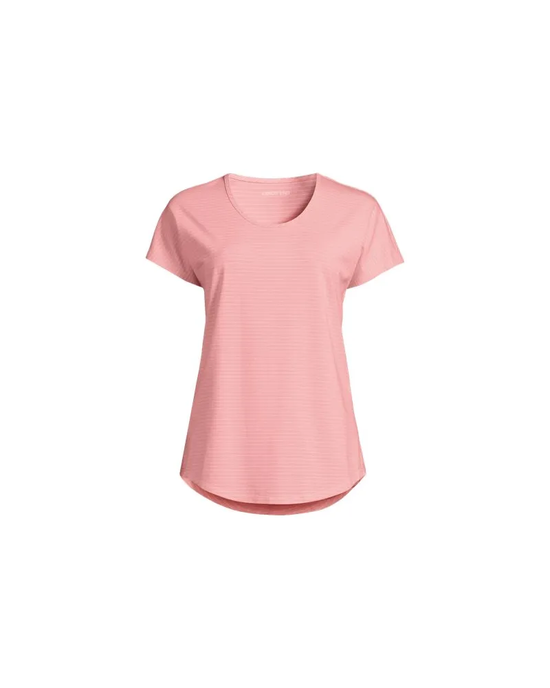 Lands' End Shirt aus Baumwolle/Modal-Mix mit Ballett-Ausschnitt, Damen, Größe plus, Pink, Baumwolle Modal, by Pink