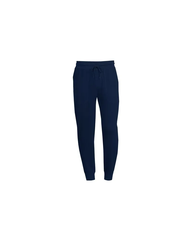 Lands' End Pyjamahose mit Waffelstruktur, Herren, Größe:44-46 regular, Blau, Baumwolle/Elasthan, by Blau