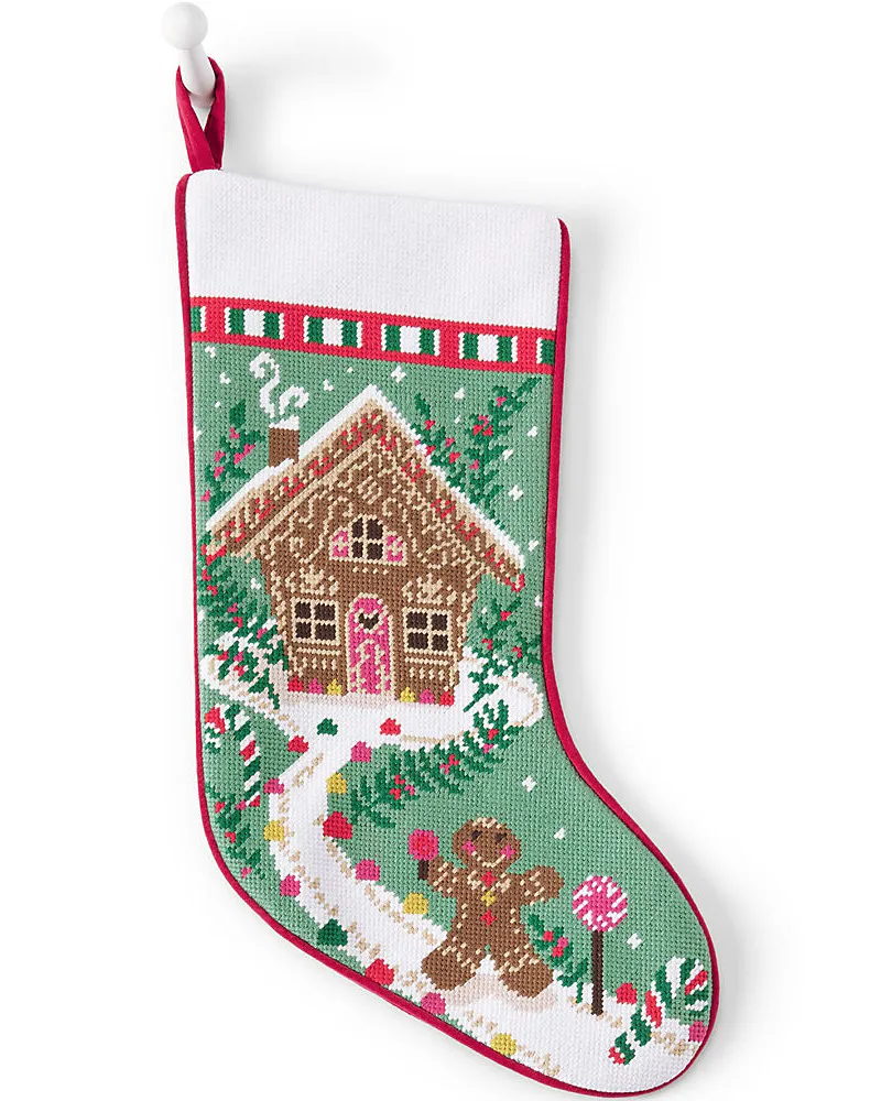Lands' End Gobelin-Weihnachtsstrumpf, Herren, Größe:null regular, Sonstige, Baumwolle/Wolle, by Sonstige