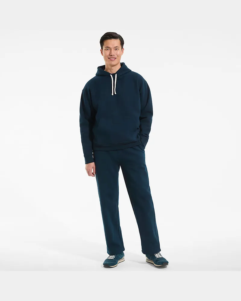 Lands' End Oversized Serious Sweats Kapuzen-Sweatshirt, Herren, Größe regular, Blau, Baumwoll-Mischung/Polyester-Mischung, by Blau