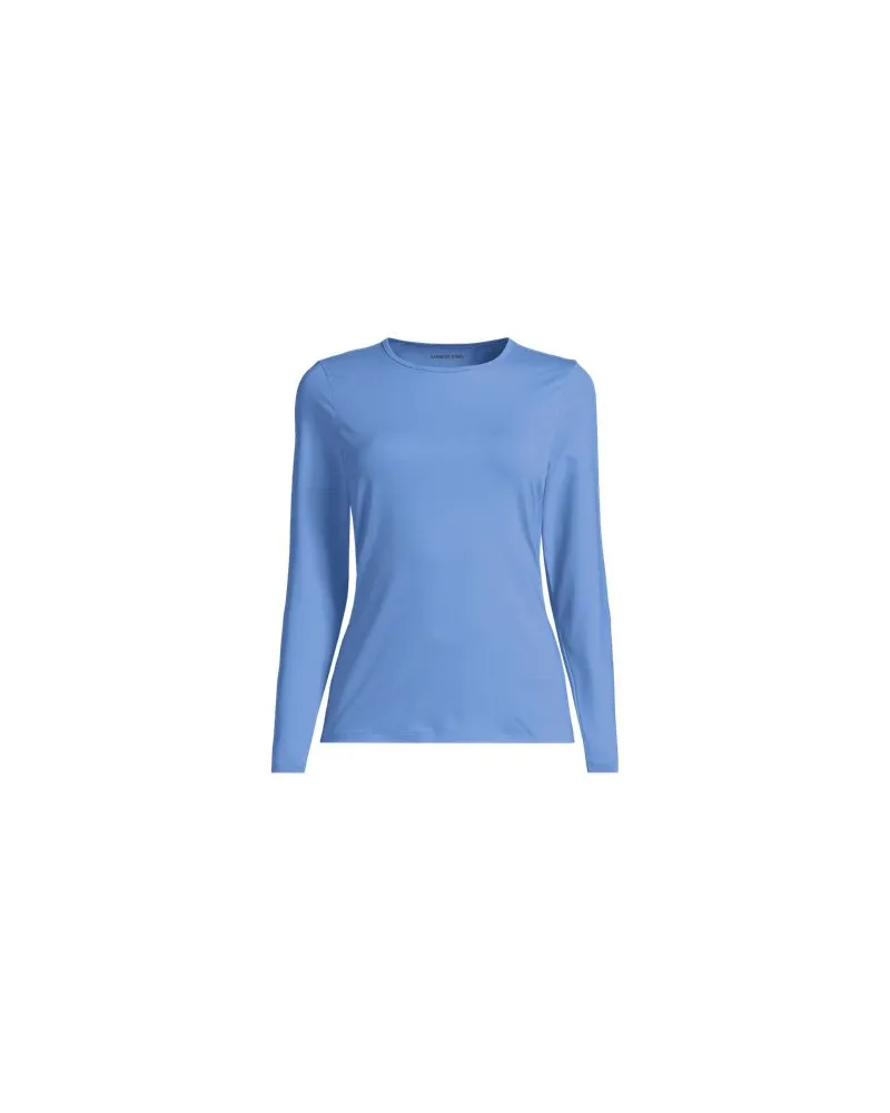 Lands' End Badeshirt, Damen, Größe:44-46 regular, Blau, Nylon-Mischung, by Blau