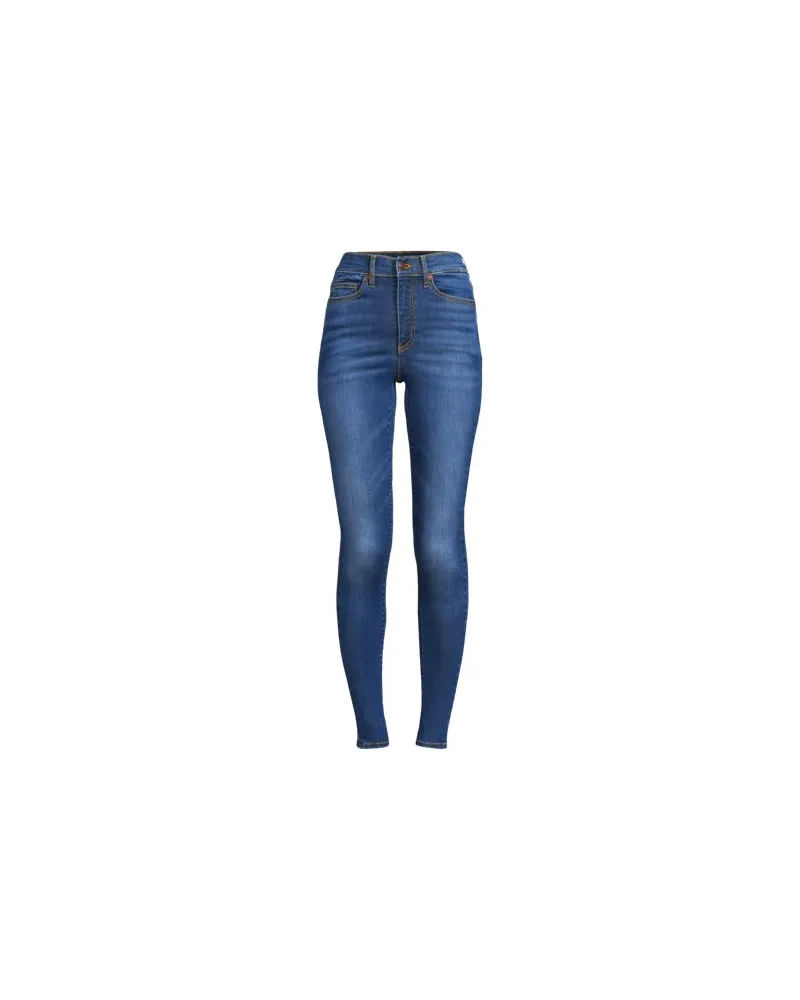 Lands' End Skinny Fit Jeans High Waist, Damen, Größe regular, Blau, Baumwoll-Mischung, by Blau