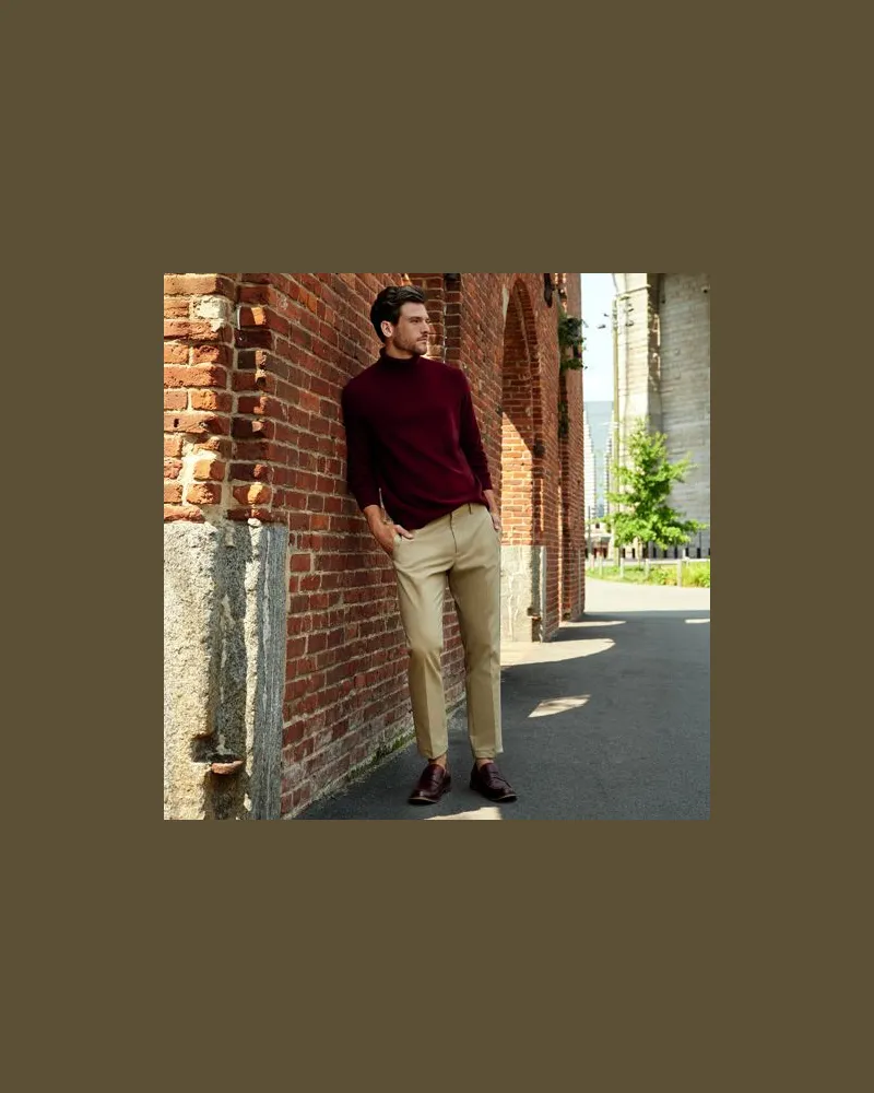 Lands' End Bügelleichte Chino, Straight Fit, Herren, Größe regular, Beige, Baumwolle, by Beige