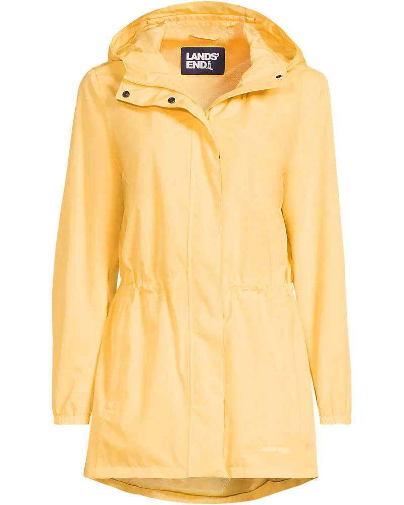 Lands' End Wasserdichte Regenjacke SQUALL mit Packfach, Damen, Größe regular, Gelb, Polyester, by Gelb