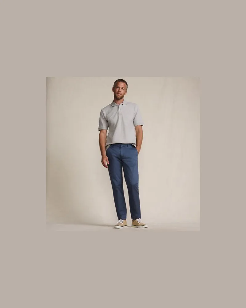 Lands' End Chino-Hose, Slim Fit, Herren, Größe regular, Blau, Baumwolle/Baumwoll-Mischung, by Blau