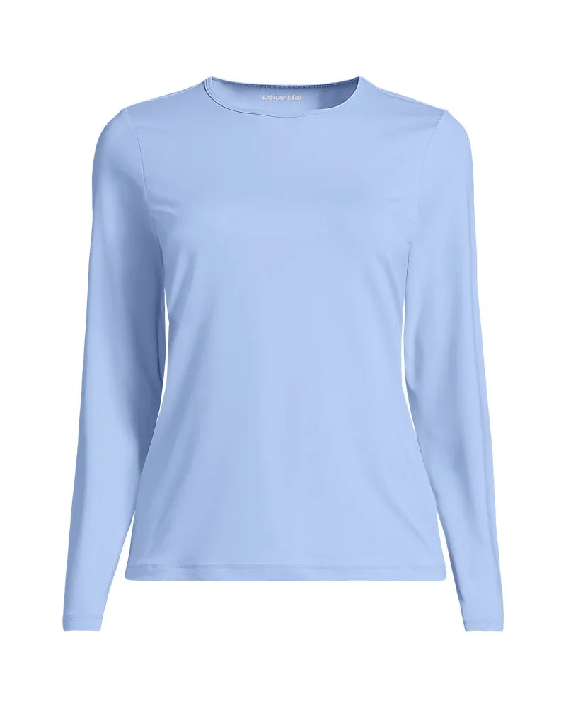 Lands' End Badeshirt, Damen, Größe plus, Blau, Nylon-Mischung, by Blau