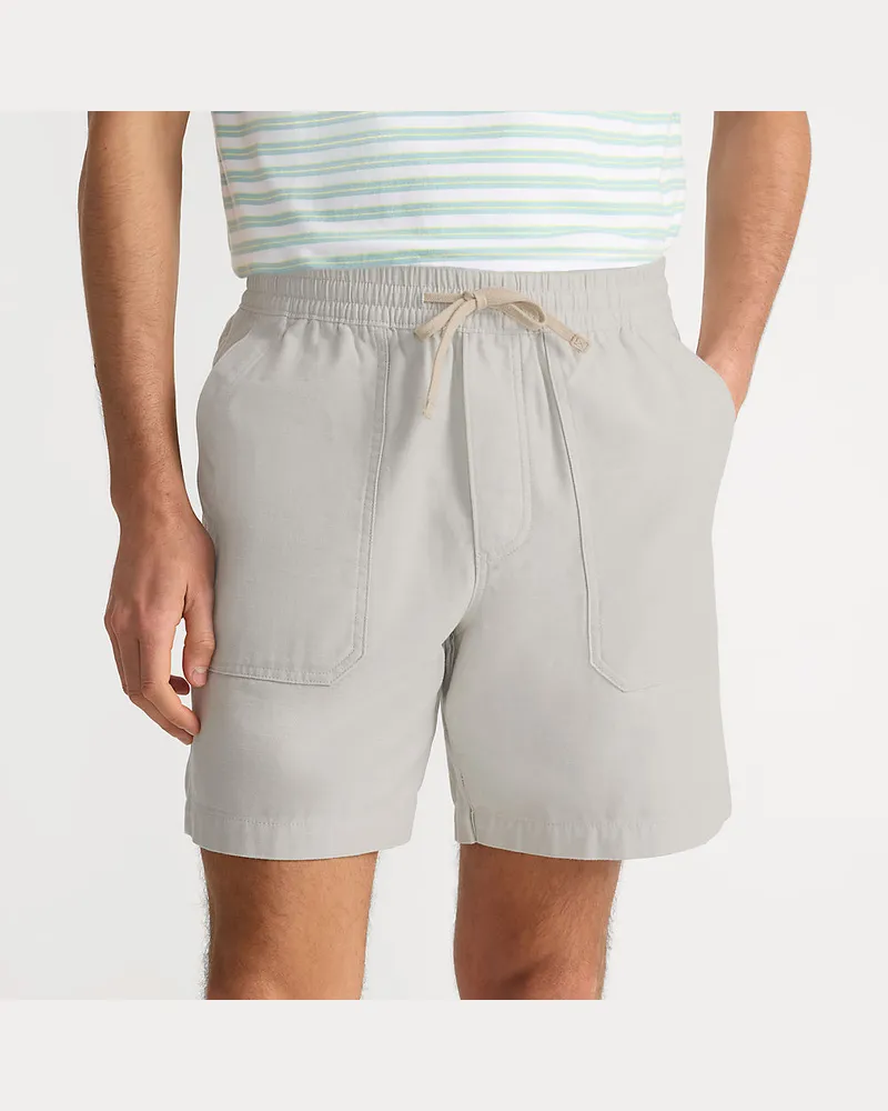 Lands' End Schlupf-Shorts, Herren, Größe regular, Beige, Baumwolle, by Beige