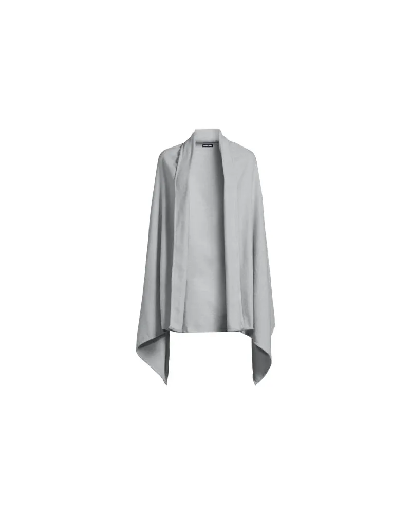 Lands' End Großer CashTouch Cape-Schal, Damen, Größe:null regular, Grau, Polyester, by Grau
