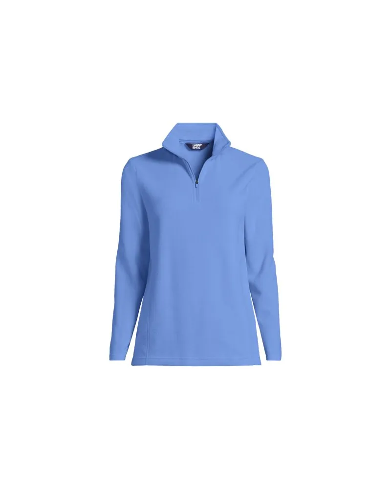 Lands' End Anyweather™ Fleece-Pullover mit Reißverschluss, Damen, Größe plus, Blau, Polyester, by Blau