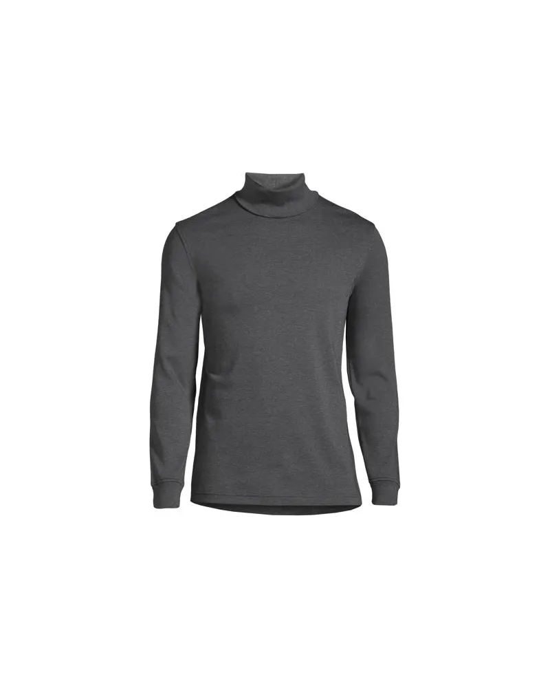 Lands' End Supima Rollkragenshirt, Classic Fit, Herren, Größe:56-58 regular, Schwarz, Baumwolle, by Schwarz