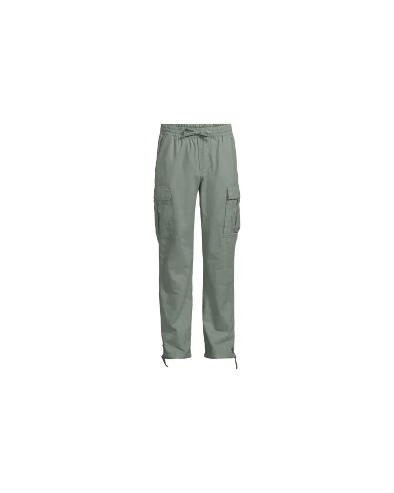 Lands' End Leinenmix-Cargohose, Herren, Größe regular, Grün, Leinen/Baumwoll-Mischung, by Grün