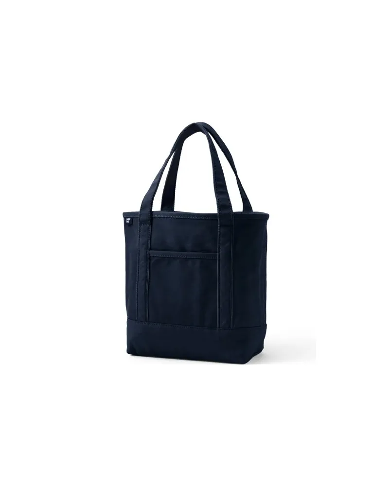 Lands' End Mittelgroße Canvastasche, Damen, Größe:null regular, Blau, Baumwolle, by Blau