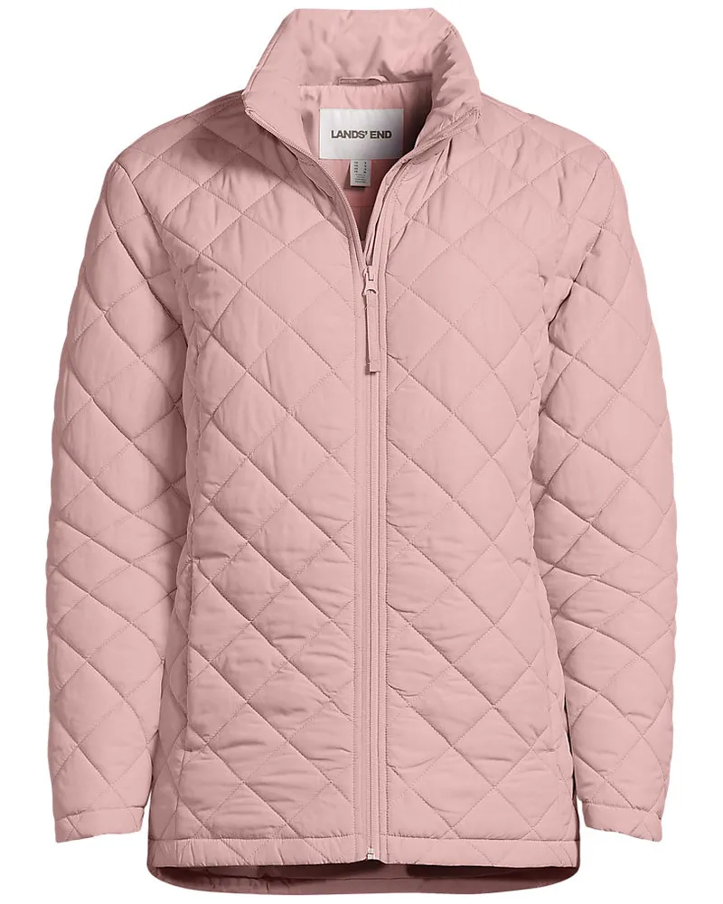 Lands' End Featherfree Steppjacke, Damen, Größe regular, Pink, Polyester, by Pink