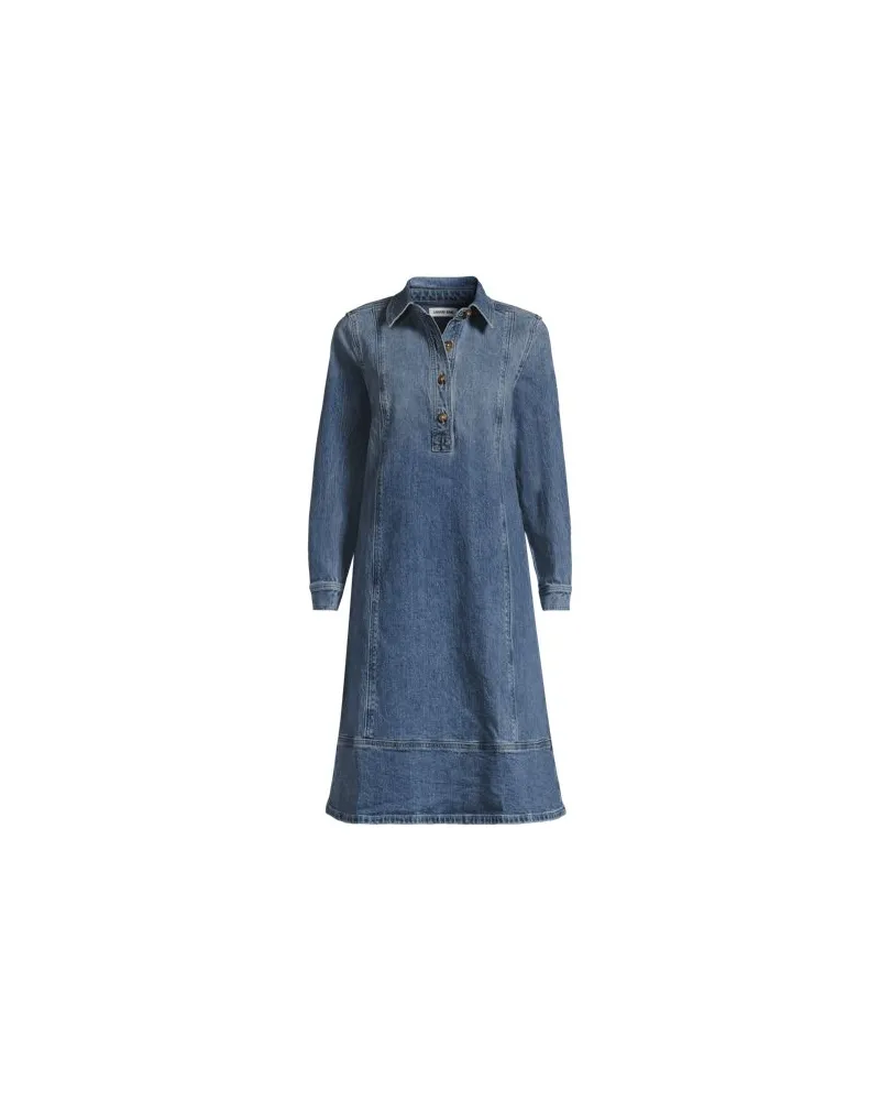 Lands' End Soft Denim Jeanskleid, Damen, Größe plus, Blau, Baumwoll-Mischung, by Blau