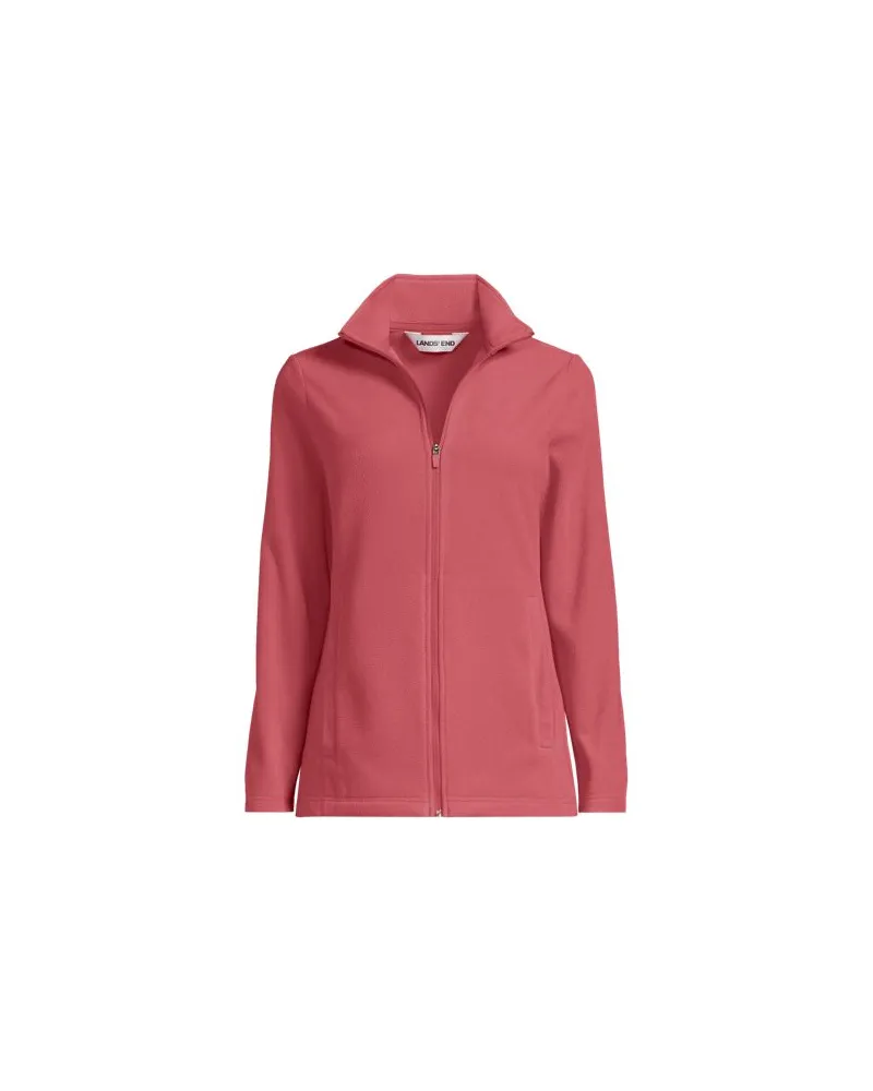Lands' End Anyweather Fleece-Jacke, Damen, Größe:44-46 regular, Rot, Polyester, by Rot