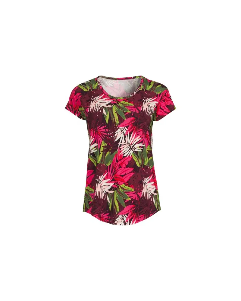 Lands' End Shirt aus Baumwolle/Modal-Mix mit Ballett-Ausschnitt, Damen, Größe:40-42 petite, Pink, Baumwolle Modal, by Pink