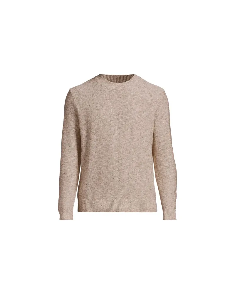 Lands' End Pullover aus Leinenmix, Herren, Größe:60 regular, Weiß, by Weiß