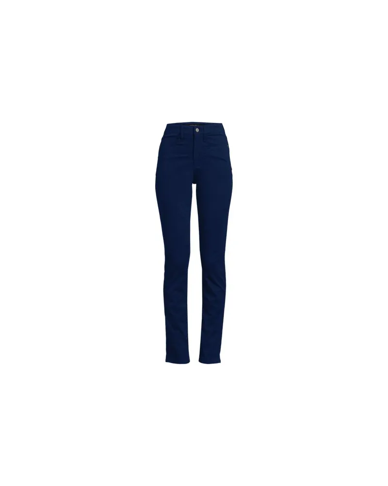 Lands' End Slim Fit Shaping-Chinos, Damen, Größe regular, Blau, Baumwolle, by Blau