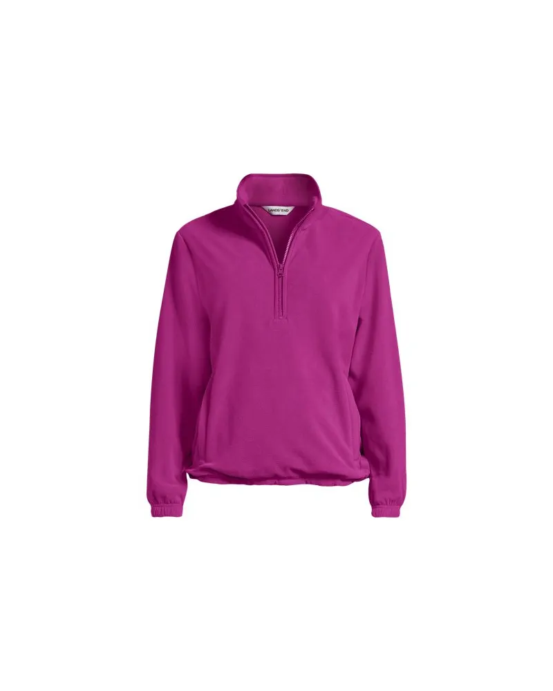 Lands' End Anyweather Fleece-Pullover mit Reißverschluss, Damen, Größe:40-42 petite, Pink, Polyester, by Pink